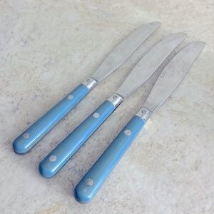 Vintage Washington Forge Mardi Gras 3 Knives Williamsburg Blue